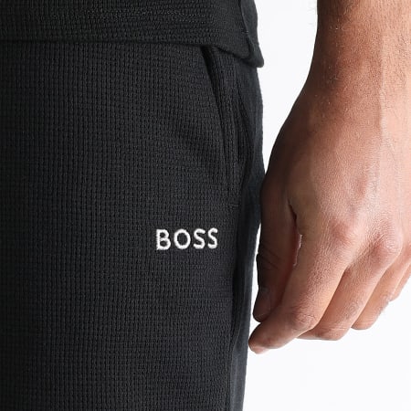 BOSS - Ensemble Tee Shirt Et Short Jogging Waffle 50535891 50535884 Noir